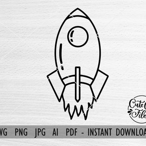 Rocketship SVG AI PNG | Clipart Rocket Ship | Plik Rocketship Cut | Space svg | Wahadłowiec kosmiczny png | Clipart kosmiczny