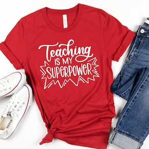 Lehre ist meine Superkraft SVG PNG | Lehrer-Leben svg | Lehrerschnittdatei | Lehrer SVG Bundle | Lehrer Shirt svg | Stolze Lehrerin svg