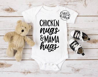 Chicken Nugs and Mama Hugs SVG PNG | Kids SVG | Chicken Nuggets svg | Love My Mama svg