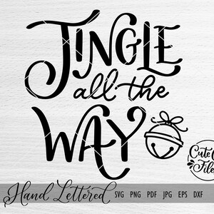 Klingel den ganzen Weg SVG | Jingle Glocken SVG | Jingle Bells Schnittdatei | Weihnachten SVG | Weihnachtsschnitt-Datei | Klingel den ganzen Weg dxf