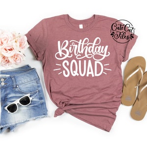 Geburtstag Squad SVG PNG DXF | Geburtstagsschnitt-Datei | Geburtstags-Crew svg | Geburtstag Bundle svg | Geburtstag Shirt svg