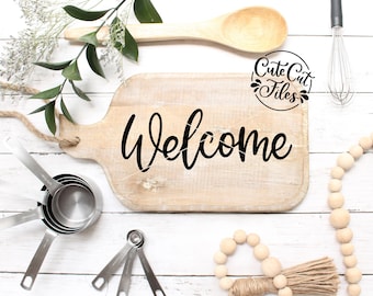 Welcome Sign SVG | Hand Lettered Design (Digital Download)
