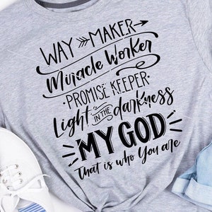 Way Maker SVG PNG DXF | Way Maker-shirt | Waymaker-svg | Mijn God, dat is wie je bent svg | Cricut | Silhouet