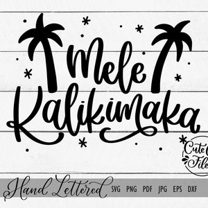 Mele Kalikimaka SVG PNG DXF | Merry Christmas svg | Hawaiian Christmas svg | Palm Tree Christmas svg | Christmas in Hawaii svg