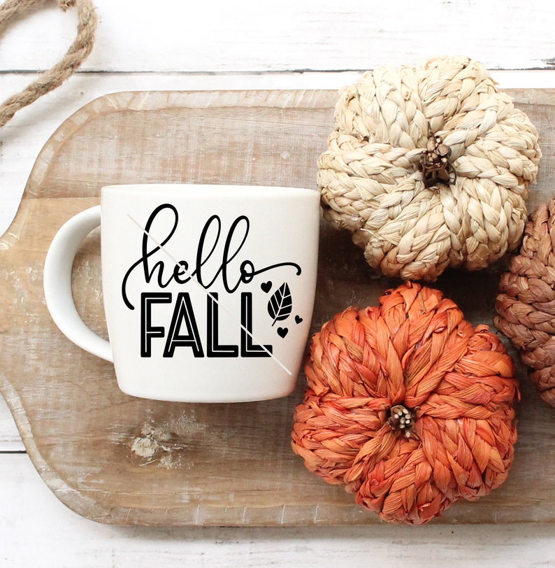 Hello Fall SVG PNG DXF Welcome Fall Svg It's Fall - Etsy