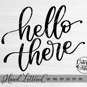 Bonjour, SVG PNG DXF | Bonjour, fichier coupé | Bonjour, inscription manuscrite | Calligraphie Bonjour | Bonjour Clipart
