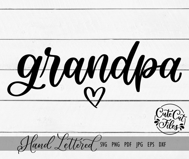 Grandpa SVG PNG | Grandpa Cut File | Grandpa Word Svg | Grandpa Shirt ...