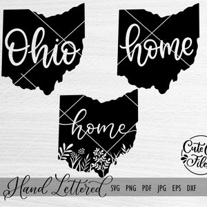 Ohio SVG PNG DXF | Ohio Haus svg | Ohio Blumen svg | Ohio Bundle svg | Ohio Cut Dateien | Ohio Clipart | Cricut | Silhouette