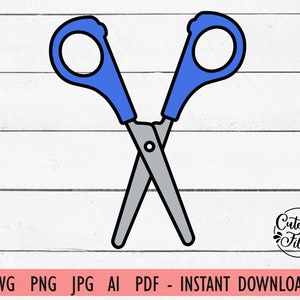 Scissors SVG PNG | Scissors Cut File | Scissors Clipart | Scissors Clip Art | School Clip Art | Teacher Clip Art
