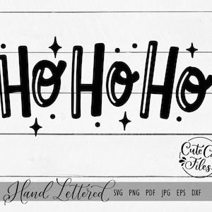 HoHoHo SVG PNG | Ho Ho Ho Christmas svg | Santa SVG | Holiday svg | Santa Claus Cut File