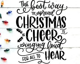 Christmas Cheer SVG | Elf Quote, Cut File (Digital Download)