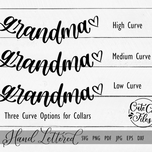 Grandma Collar SVG PNG | Grandma Shirt Collar SVG | Grandma Shirt png | Curved Grandma svg