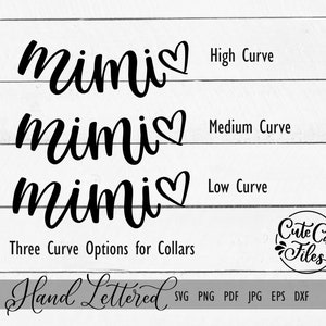 Mimi Collar SVG PNG / Mimi Curved Collar svg / Mimi Shirt Design svg / Mimi Cut File