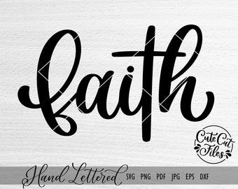 Faith SVG PNG DXF | Faith Clipart | Faith Cut File | Christian svg | Faith with Cross svg