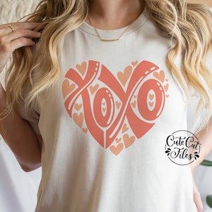 XOXO Herz SVG PNG | Valentinstag svg | xoxo png | Liebe geschnitten Datei svg | Herz Clipart | Valentinstag Clip Art