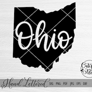 Ohio SVG PNG DXF / Ohio Cutout / Ohio Clipart / Ohio Silhouette / Ohio Cricut File / Ohio Shirt svg / Ohio State svg