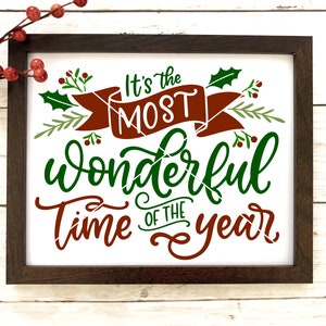 Het is de mooiste tijd van het jaar SVG png dxf | Kerstbestand knippen | Kerst-SVG | Vakantie-SVG | Kerst-png