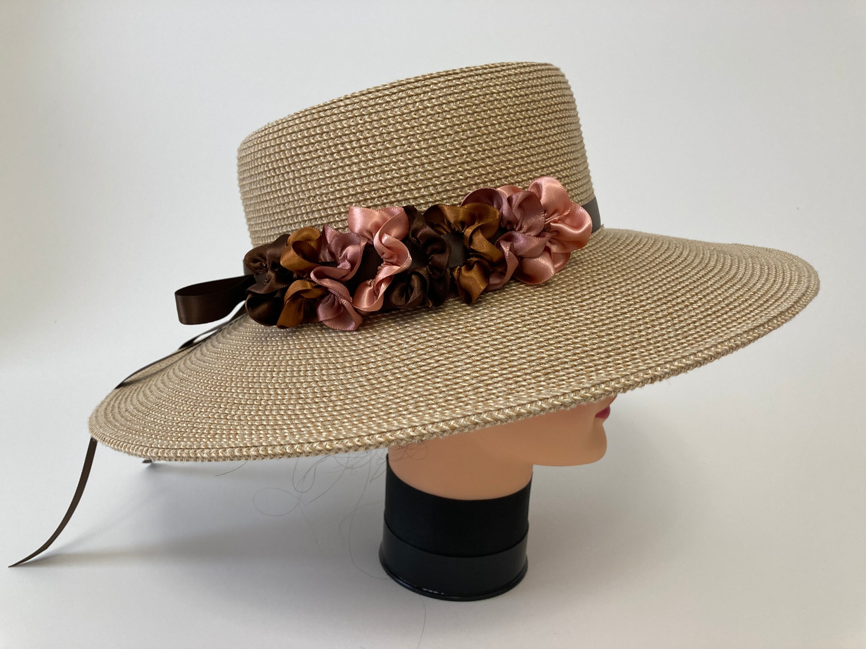 Flower Hat Band, Ribbon Flower, Flower for Hats, Millinery Flower Hat Band, Ribbon Flower, Flower for Hats, Millinery