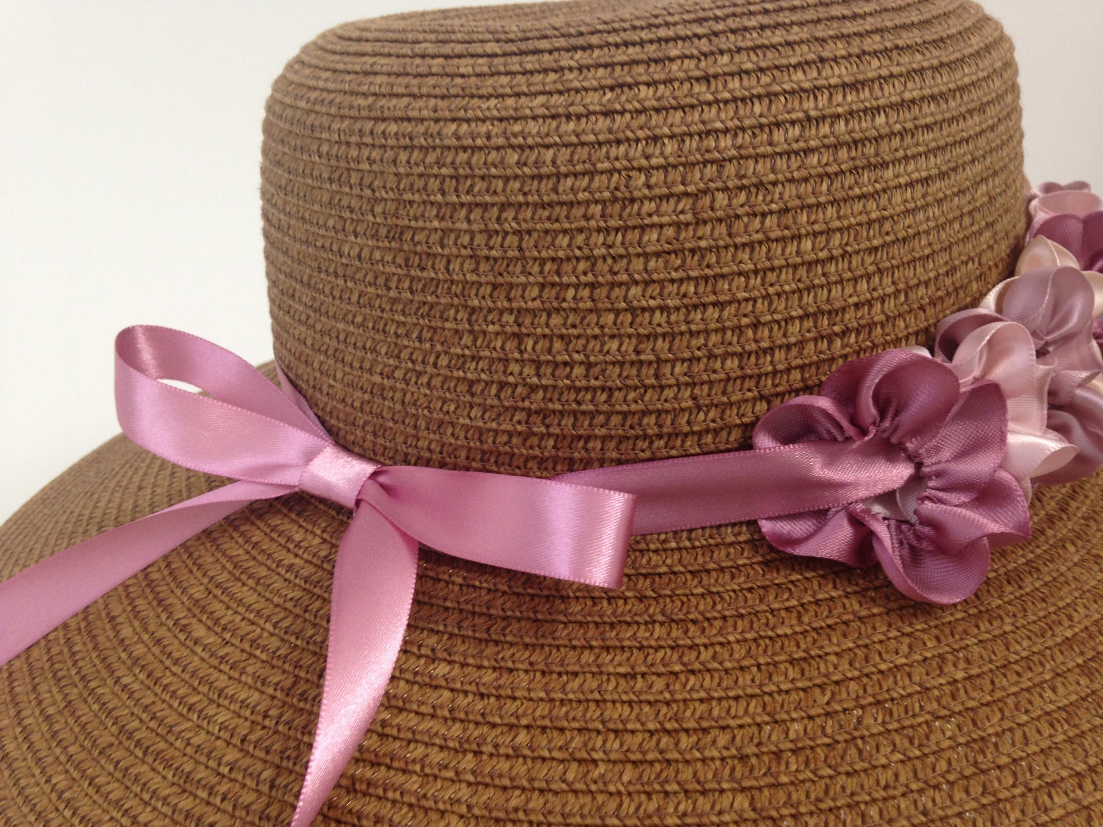 Ribbon Flower Band handmade hat accessory Etsy