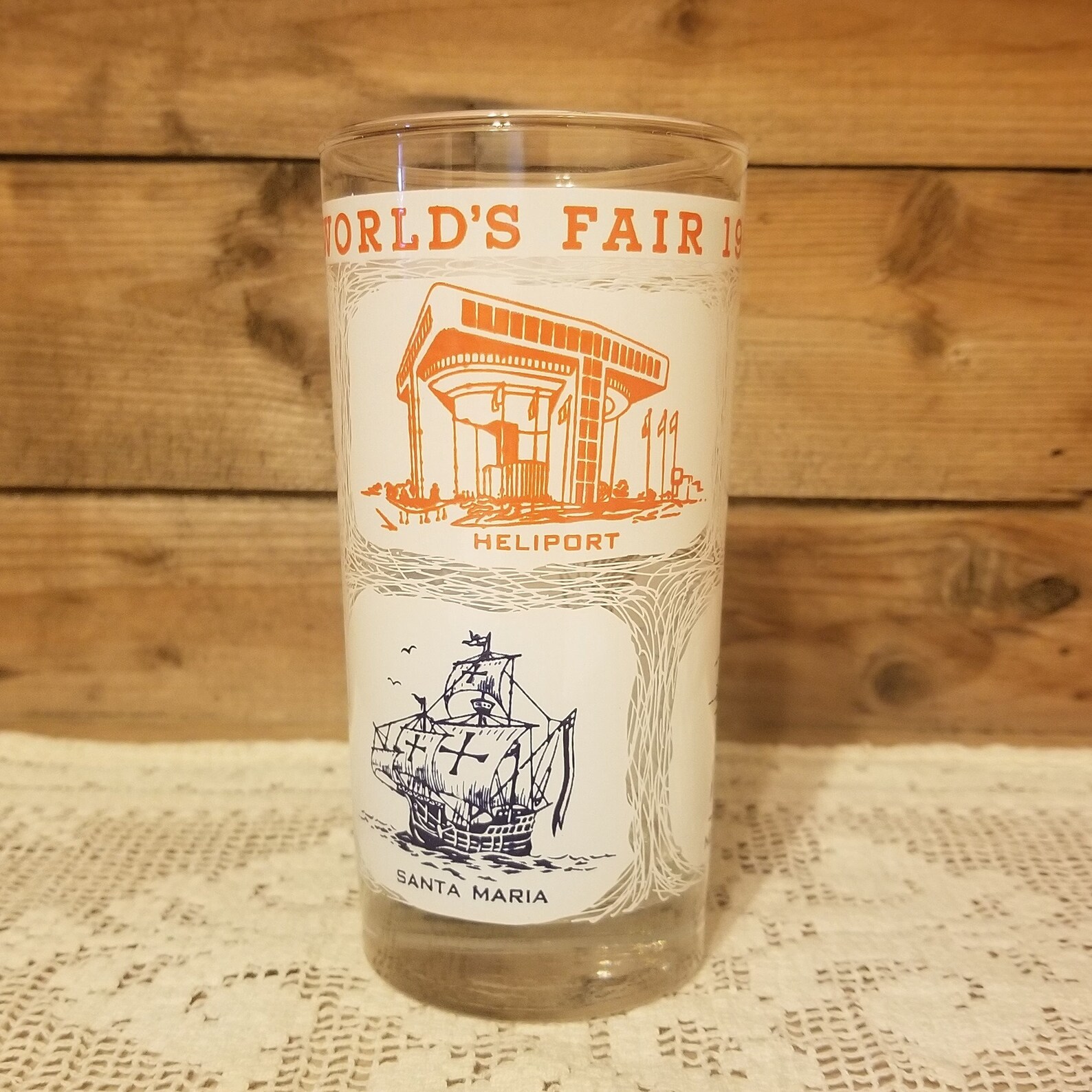 19641965 New York Worlds Fair Souvenir Glass Etsy