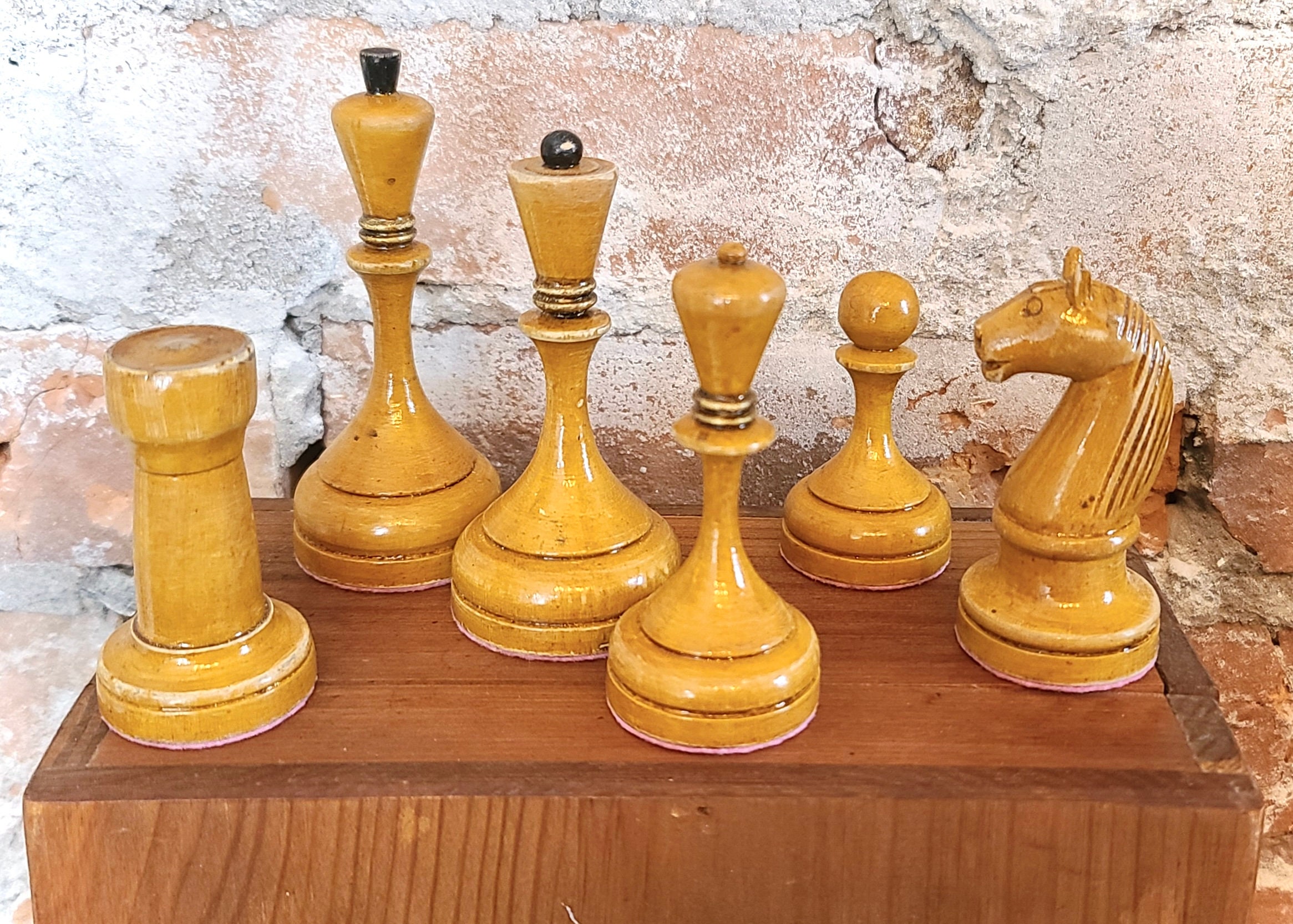 Soviet chess set Botvinnik-Flohr II 30s vintage in -  Portugal