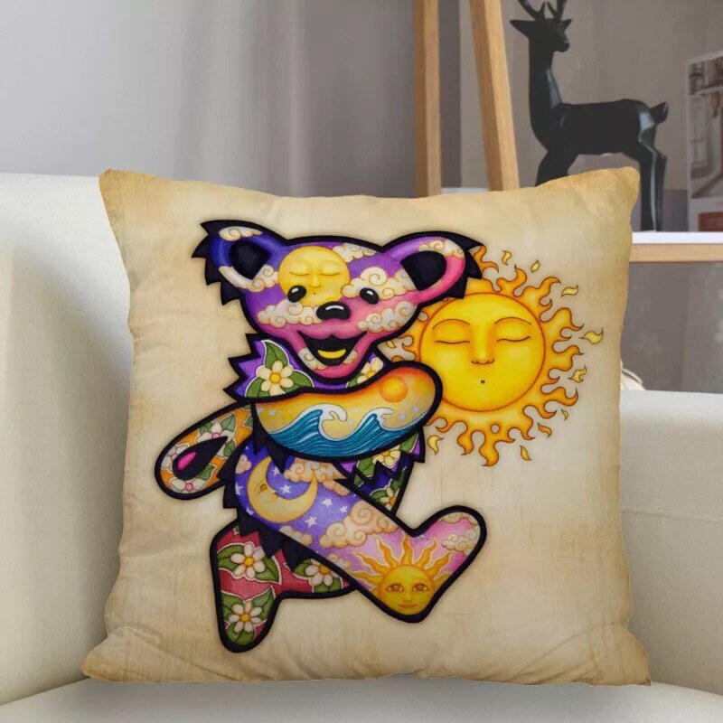 GD Lightning Bear Cushion grateful dead