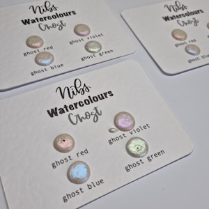 Dot Card-collectie | Glitter aquarel sampler | Handgemaakte verf | Kalligrafie-inkt | Borstelbelettering | Cadeau voor haar | interferentie | GEEST: