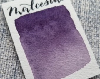 Handgefertigte vegane Aquarellfarbe | granulierend lila/rosa/blau | Malcesine – Gardasee-Sammlung – Qualität von Kunsthandwerkern