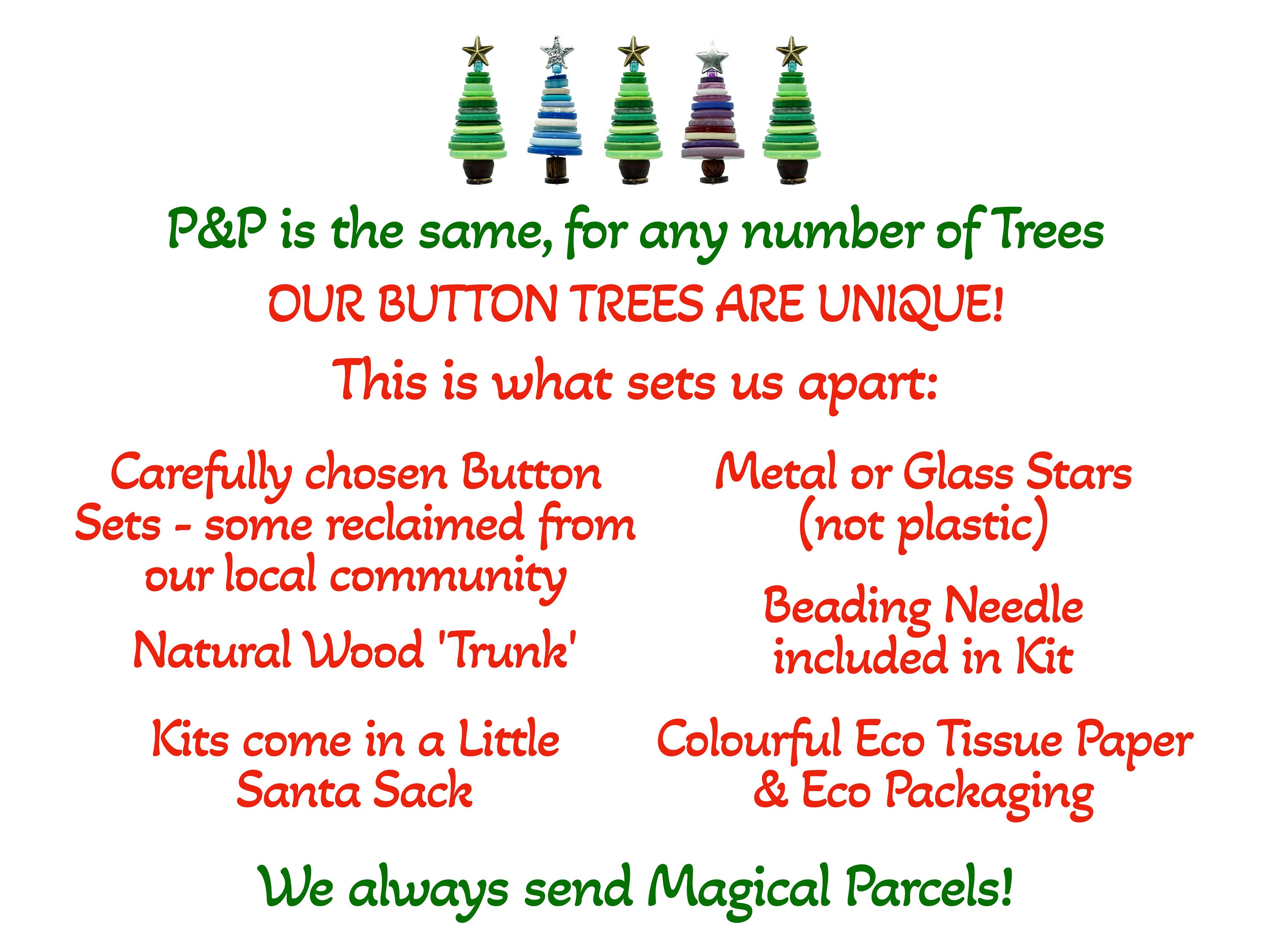 Button Christmas Tree Decoration, Make Your Own Kit or Ready Made, Christmas Ornaments, Stocking Stuffer, Mini Christmas Tree, Xmas Activity