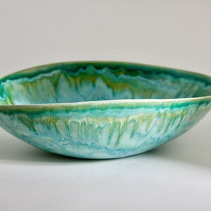 Large Handmade Ceramic Bowl Pottery Fruit Bowl Unique Contemporary Organic Shaped Artistic Centrepiece image 6