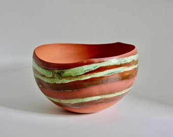 HandmadeContemporaryCeramics OrganicShapedPottery UniqueCeramicArt OneofaKind ModernPottery CeramicPlanter Gift