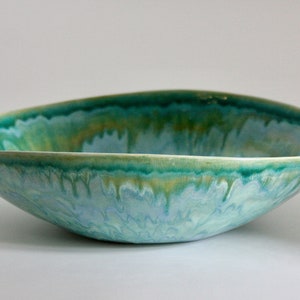 Large Handmade Ceramic Bowl Pottery Fruit Bowl Unique Contemporary Organic Shaped Artistic Centrepiece image 2
