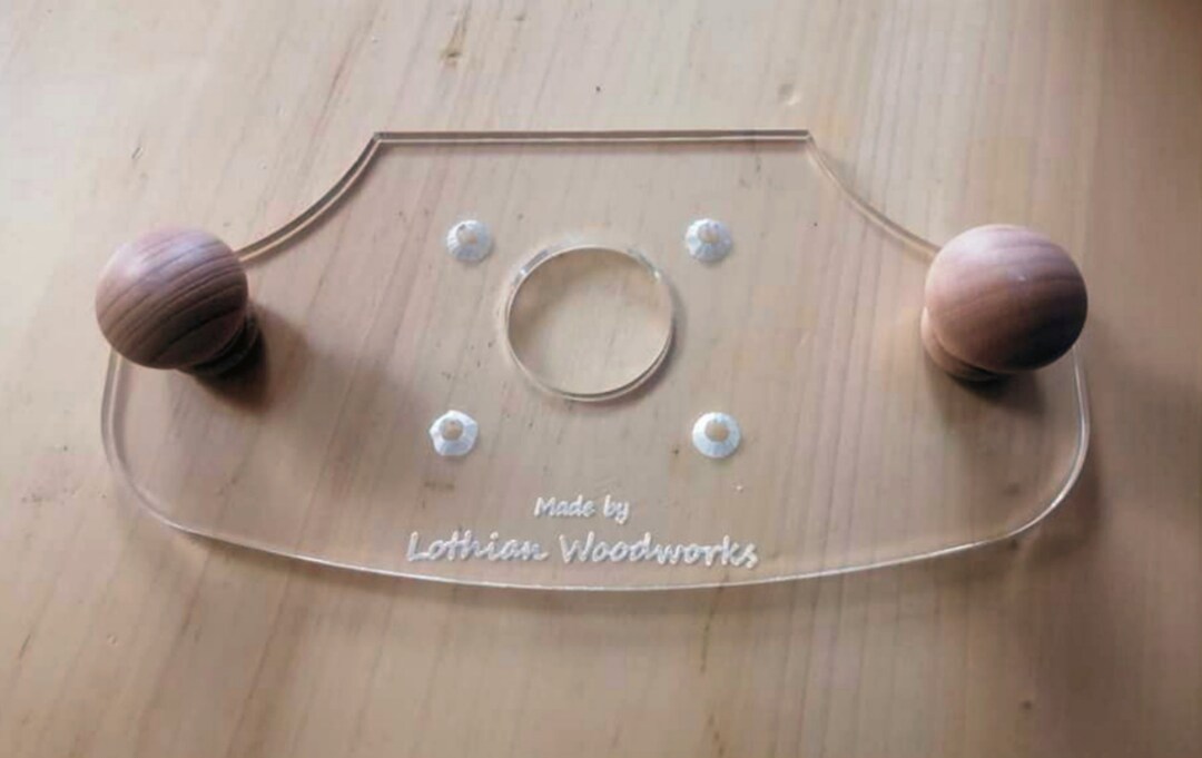 Acrylic Router Base Plate With Handles, Fits Katsu, Makita DTR and More ...