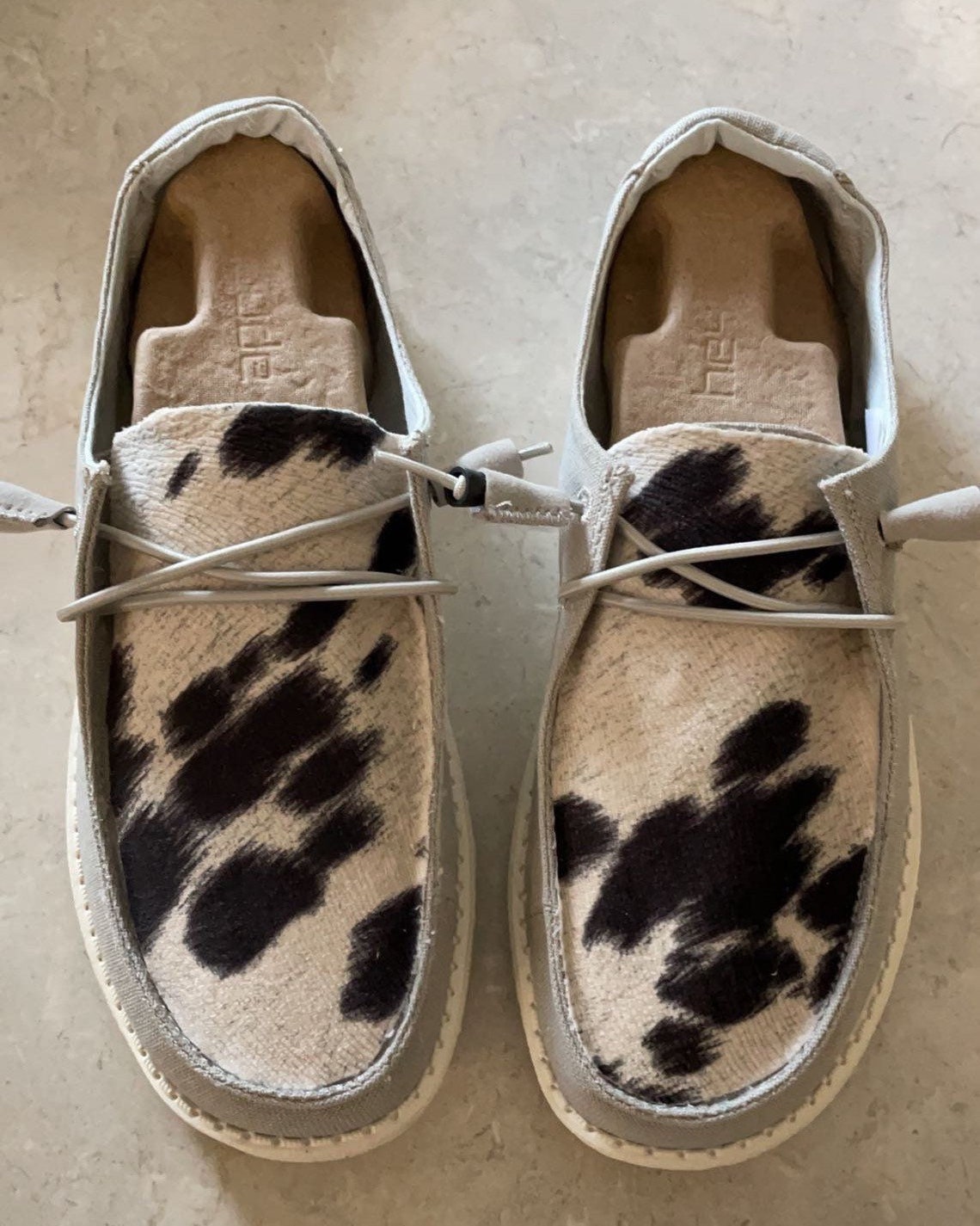 Cowhide Hey Dude Shoes Etsy