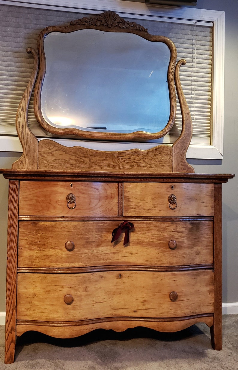 Vintage 1930's Bureau / Dresser / Mirror PICKUP NJ ONLY Etsy