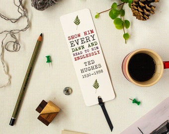 Ted Hughes Quote Bookmark