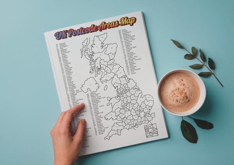 UK Sales Map, Postcode Map, Small Business Tracker, Postcode Poster ...