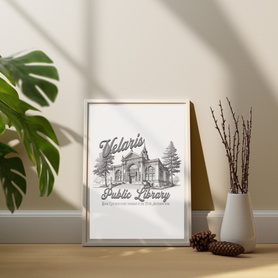 Sarah J. Maas Art Prints Velaris Public Library Acotar Artwork Velaris