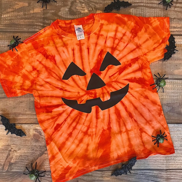 Kid Halloween Shirt, Halloween Shirt Kid, Boys Halloween Shirt, Toddler Halloween Shirt, Tie Dye Pumpkin Shirt, Halloween Tshirt, Kids Shirt