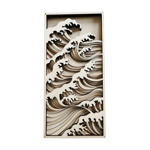 Download Digital Files Wave Cricut Svg Cnc Laser Cut Multilayer 3d Etsy
