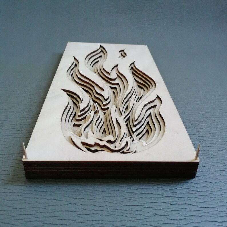 Download Digital files-Flame-Cricut SVG-CNC Laser cut Multilayer 3D ...