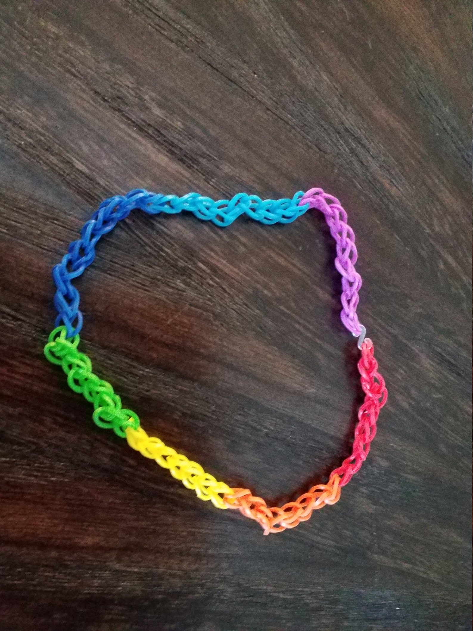 Rainbow loom rainbow necklace Etsy