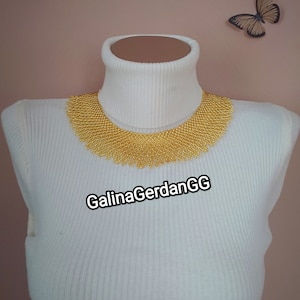RBG Inspired Beaded Collar | Ruth Bader Ginsburg Style Necklace | Golden Feminist Jewelry | gift for the holiday