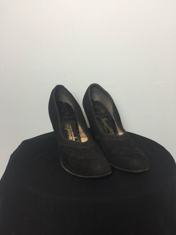 Women's black 1940's Tweedies heels