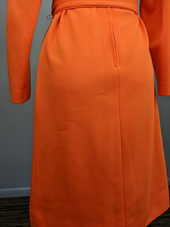 Bright Neon Orange Vintage 1970's Henry Lee Polye… - image 5