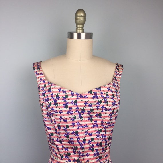 1940’s Floral Striped Dress