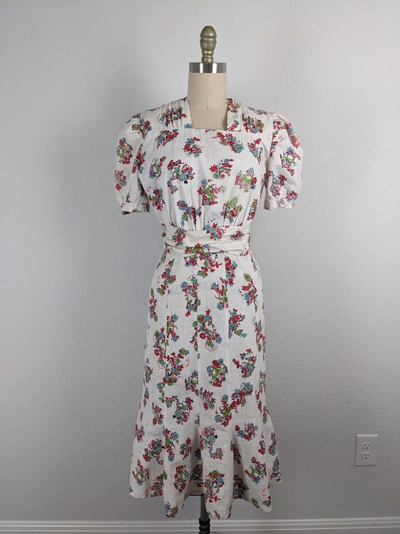 Absolutely Stunning Vintage 1930's Novelty Print C