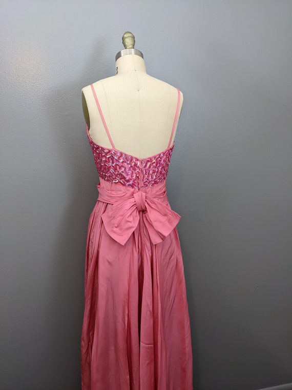 Original Will Steinman Vintage 1940's Pink Taffet… - image 5