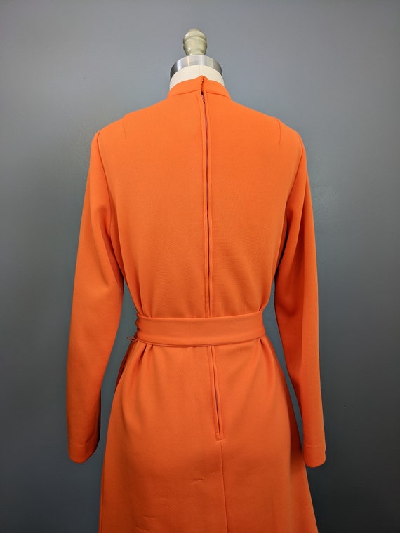 Bright Neon Orange Vintage 1970's Henry Lee Polye… - image 4