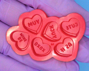 Candy Hearts Silicone Mold